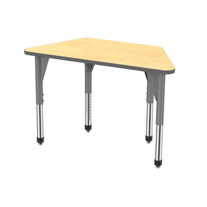 Marco Premier Sitting Height Collaborative Classroom Table, 24" x 48" Trapezoid