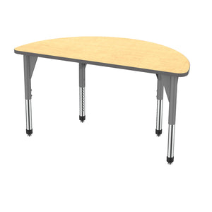 Marco Premier Sitting Height Collaborative Classroom Table, 60" Half Round