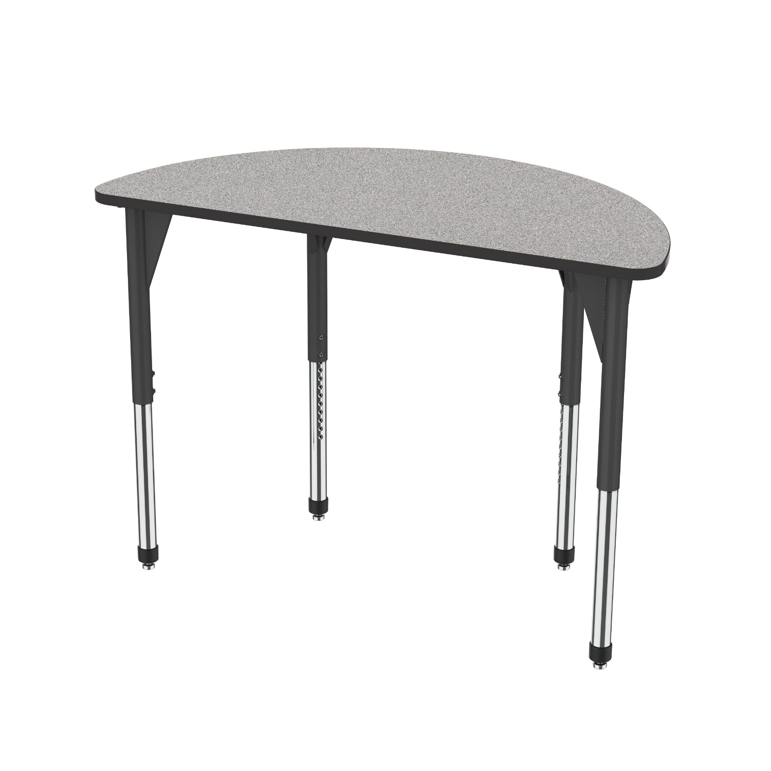 Marco Premier Standing Height Collaborative Classroom Table, 60" Half Round