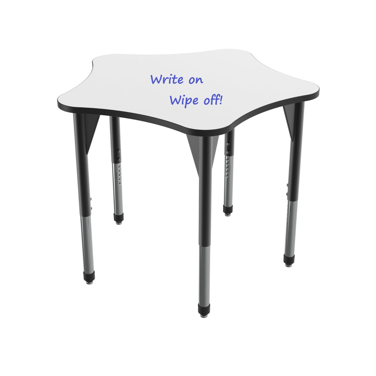 Premier Dry Erase Standing Height Collaborative Classroom Table, 48" 5-Star