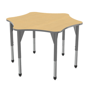 Premier Standing Height Collaborative Classroom Table, 60" 6-Star