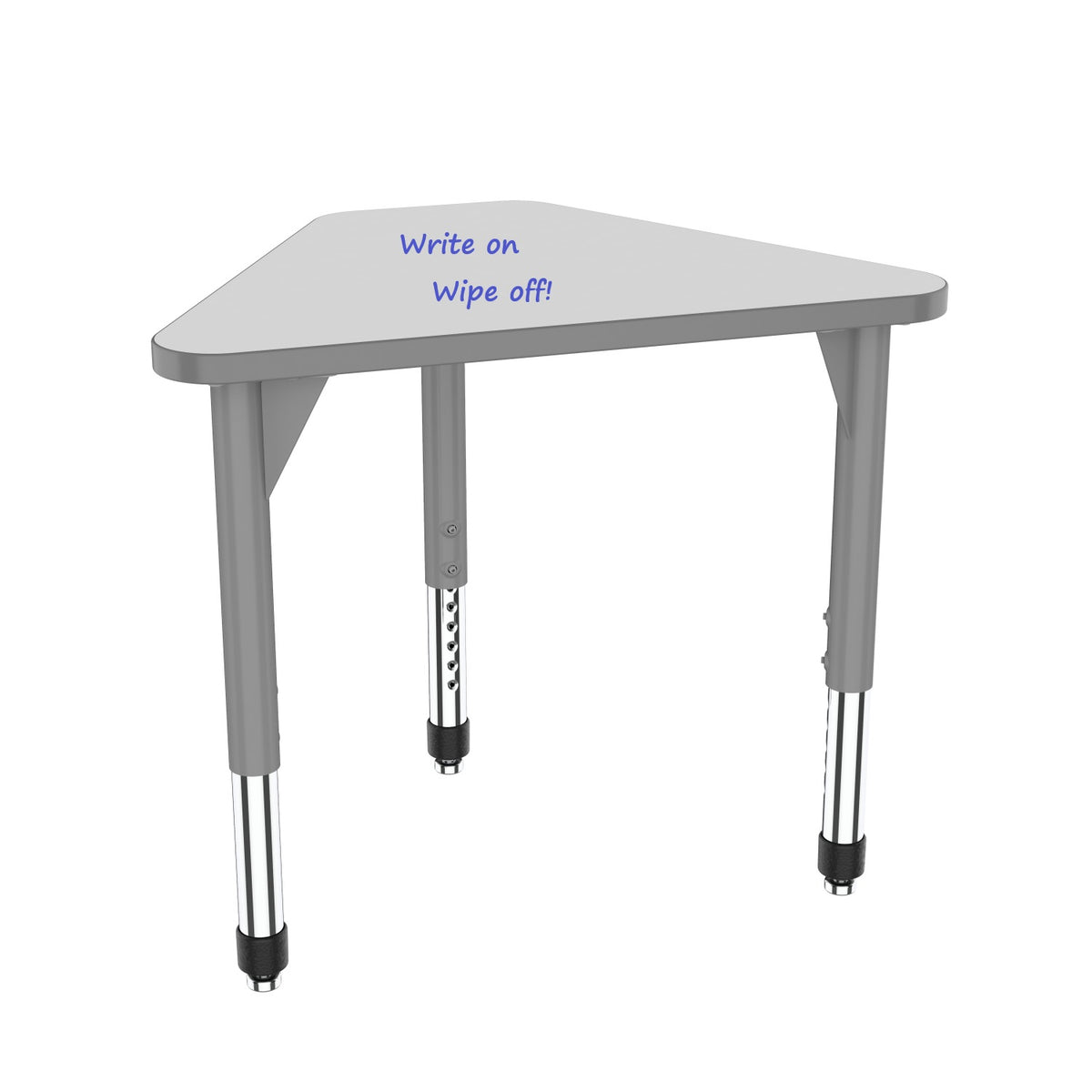Premier Dry-Erase Sitting Height Collaborative Desk, 22" x 32" Trapezoid