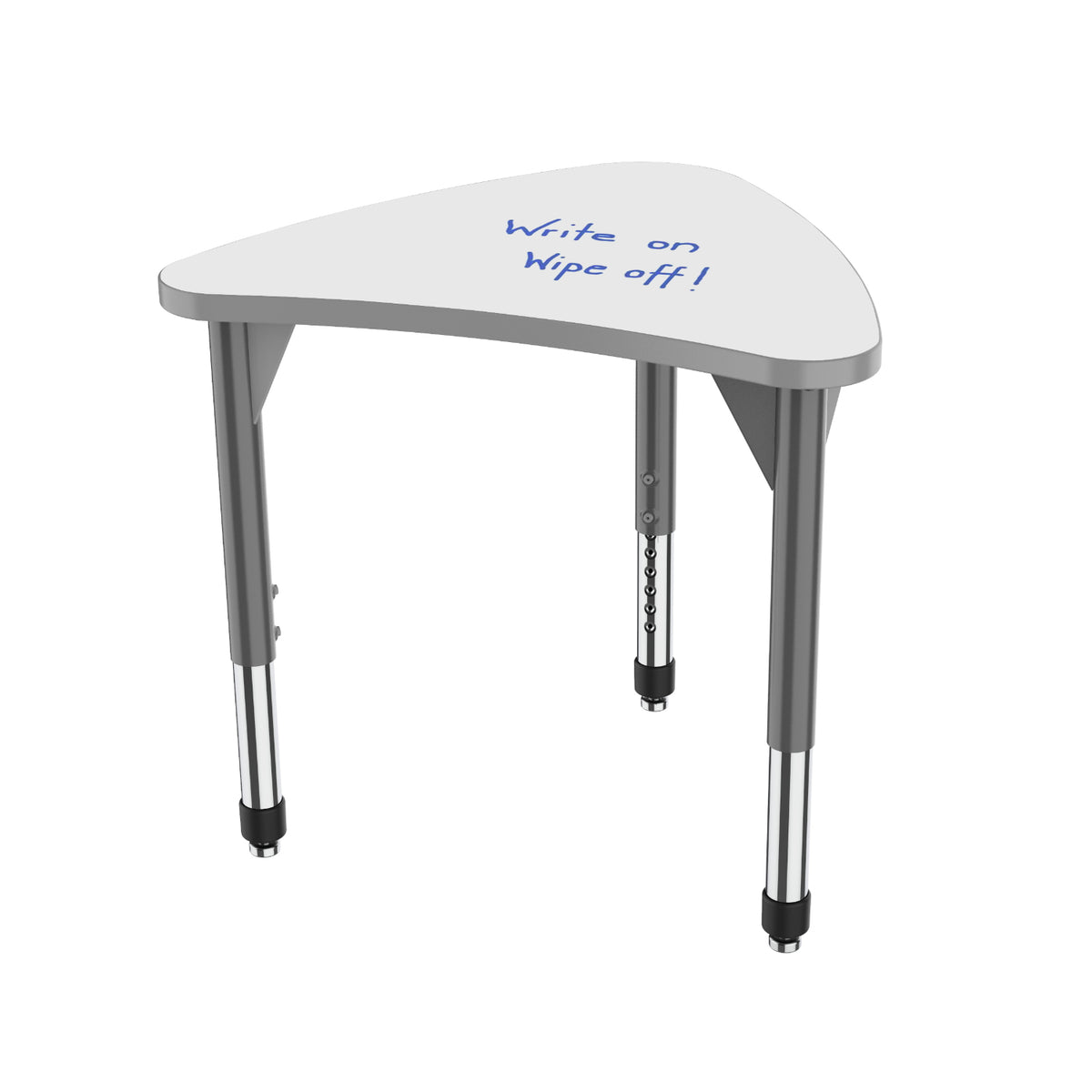 Marco Premier Dry-Erase Sitting Height Collaborative Desk, 25" x 30" Small Chevron