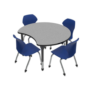 Premier Sitting Height Collaborative Classroom Table, 48" Scoop