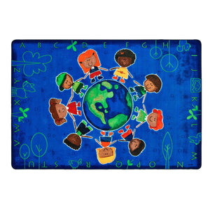 Carpets for Kids Give the Planet a Hug Rug, 6' x 9' Rectangle