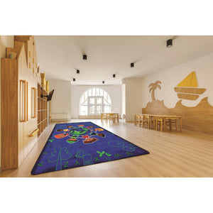 Carpets for Kids Give the Planet a Hug Rug, 6' x 9' Rectangle