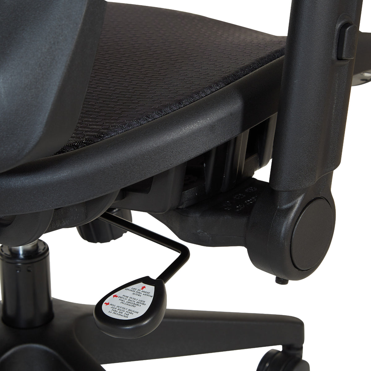 Professional Air Grid® Back Manager’s Chair with Fabric Seat, Adjustable Arms and Angled Nylon Base