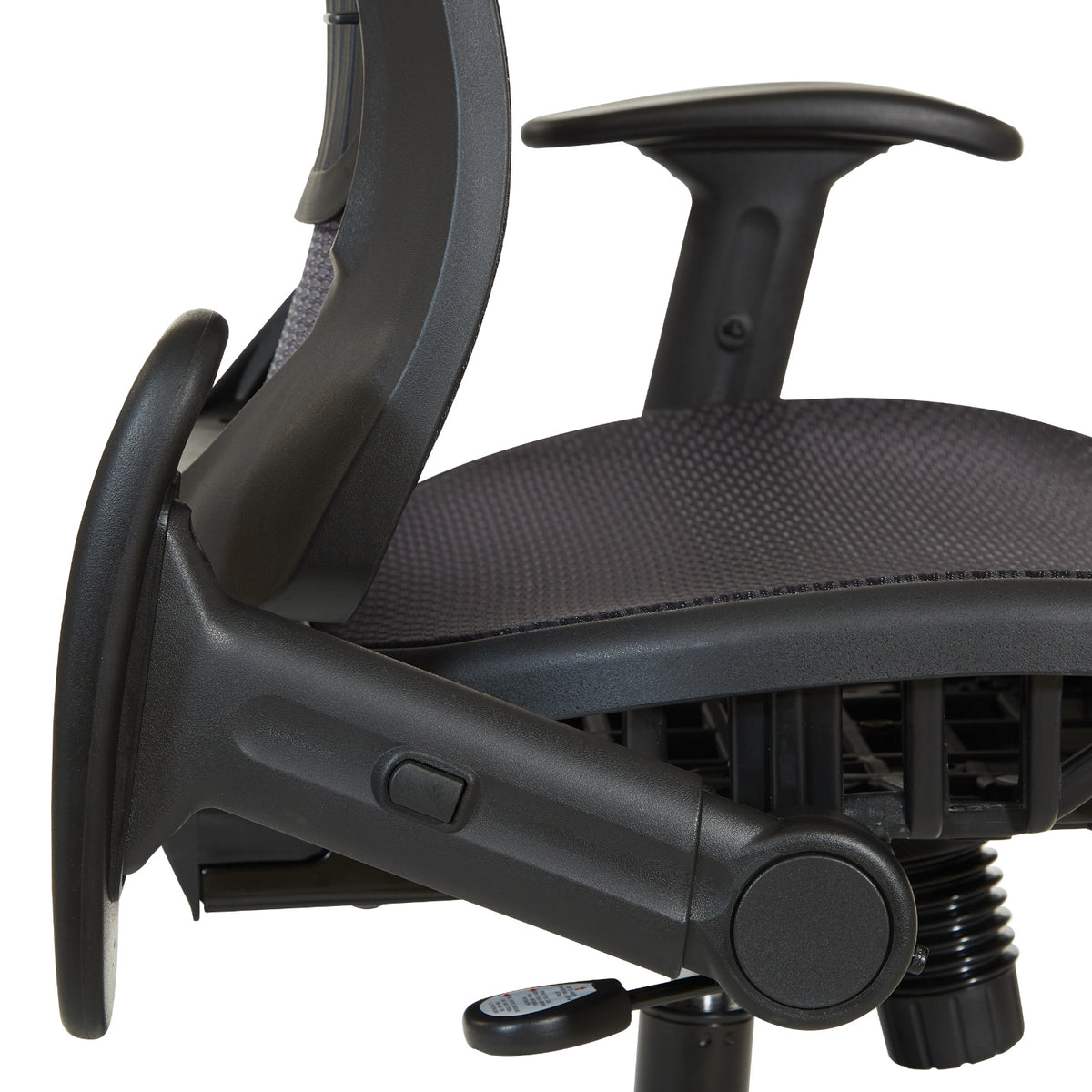 Professional Air Grid® Back Manager’s Chair with Fabric Seat, Adjustable Arms and Angled Nylon Base