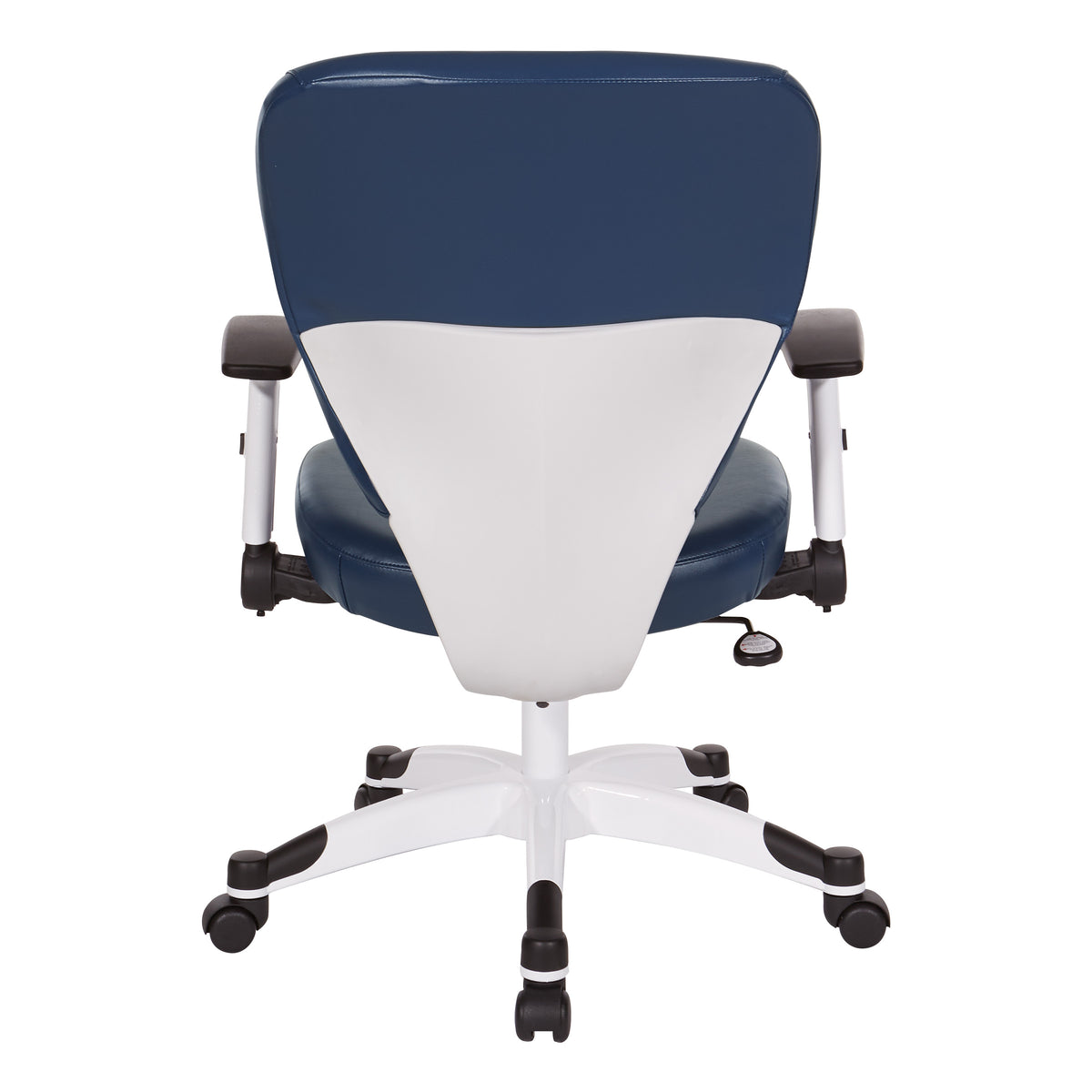 Pulsar Series White Frame Finish Manager’s Chair with Dillon/Castillo Seat and Back, Height Adjustable Flip Arms and Coated Nylon Base