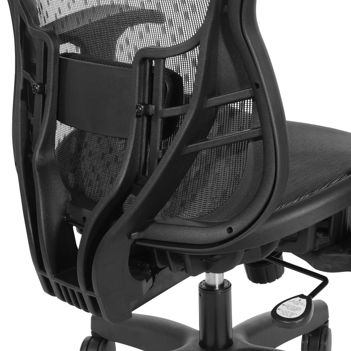 R2 SpaceGrid Seat and Back Chair with Height Adjustable Flip Arms, Adjustable Lumbar and Nylon Base