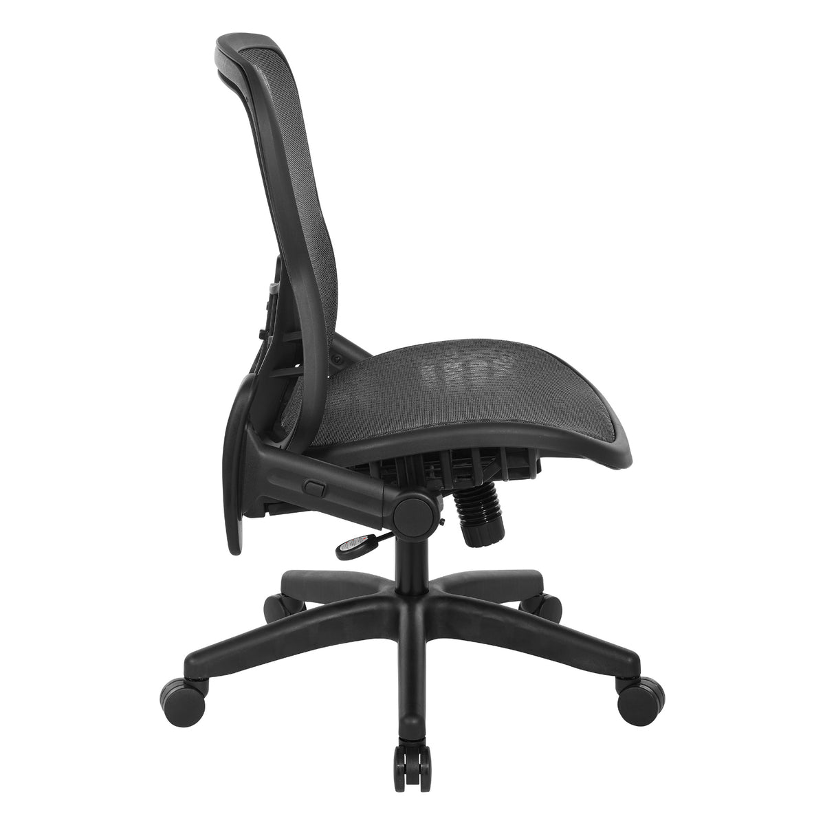 R2 SpaceGrid Seat and Back Chair with Height Adjustable Flip Arms, Adjustable Lumbar and Nylon Base