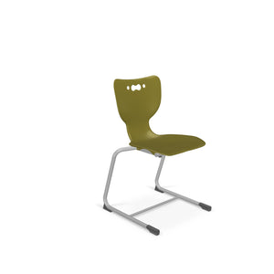 Mooreco Hierarchy Cantilever School Chair, Platinum Frame