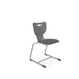 Mooreco Hierarchy Cantilever School Chair, Platinum Frame