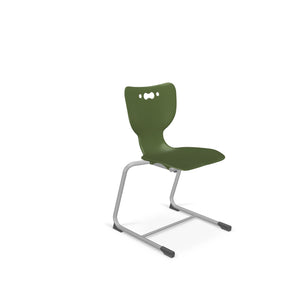 Mooreco Hierarchy Cantilever School Chair, Platinum Frame