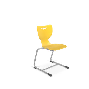 Mooreco Hierarchy Cantilever School Chair, Platinum Frame