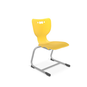 Mooreco Hierarchy Cantilever School Chair, Platinum Frame