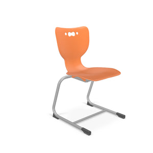 Mooreco Hierarchy Cantilever School Chair, Platinum Frame