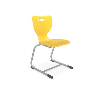 Mooreco Hierarchy Cantilever School Chair, Platinum Frame