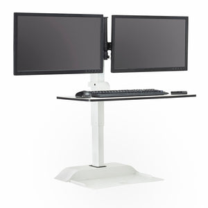 Soar™ Electric Desktop Sit/Stand, Dual Monitor Arm, FREE SHIPPING