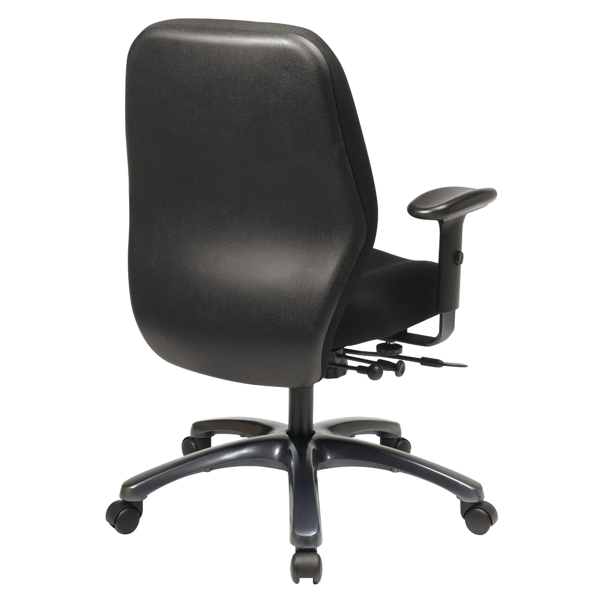 24/7 Multi-Shift Executive Ergonomic Chair with Titanium EPD Finish, Icon Black Fabric Upholstery