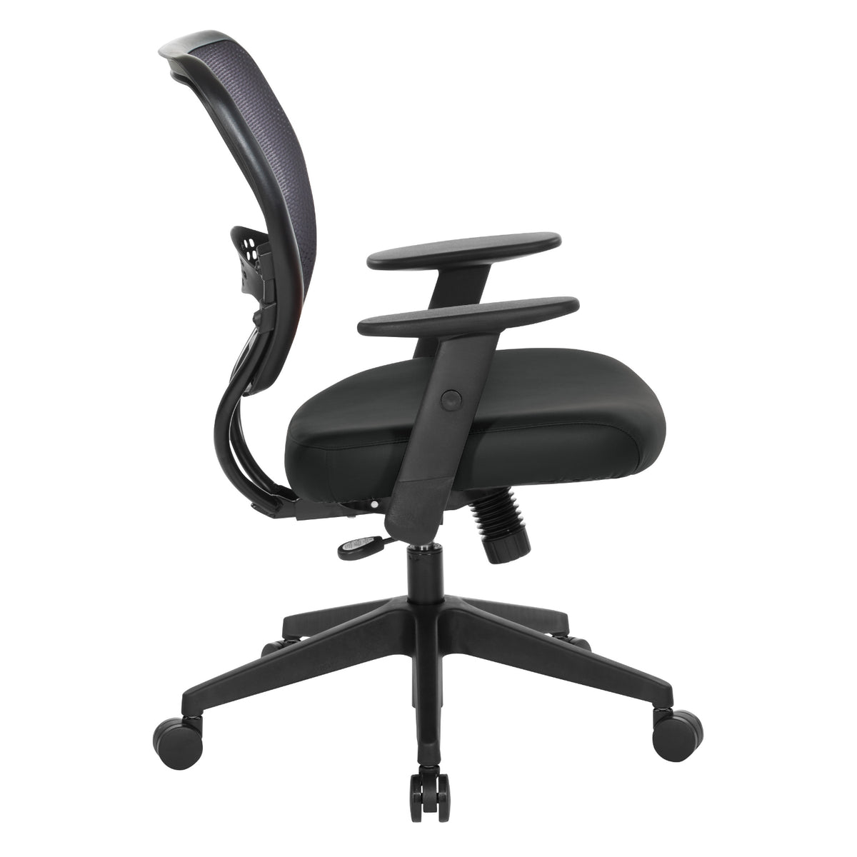 Professional Black AirGrid® Back Managers Chair, Dillon Black Antimicrobial Seat