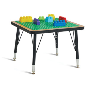 Jonti-Craft® Adjustable Building Table, Preschool Brick Compatible, Adjusts 15"-24"H