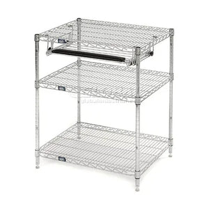 Global Industrial Mobile Computer Workstation, 34" H