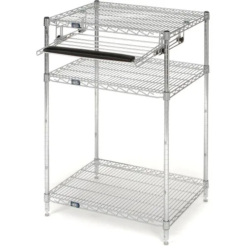 Global Industrial Mobile Computer Workstation, 42" H