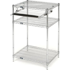 Global Industrial Mobile Computer Workstation, 42" H