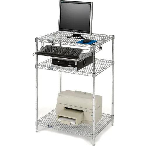 Global Industrial Mobile Computer Workstation, 42" H