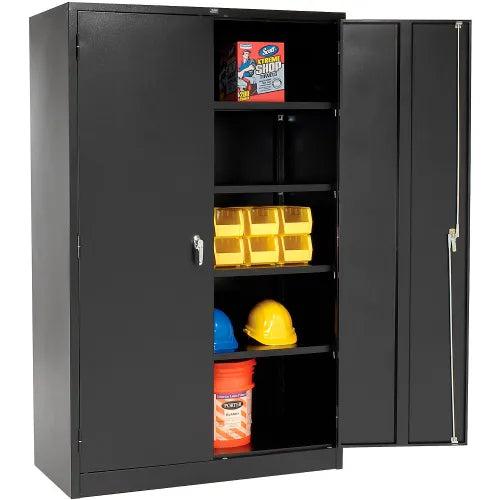 Global Industrial Storage Cabinet, Solid Door with Locking Handle, 48"W x 24"D x 78"H, Assembled