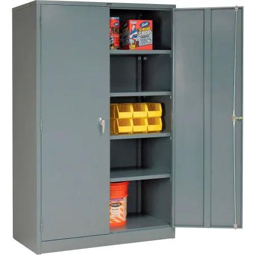 Global Industrial Storage Cabinet, Solid Door with Locking Handle, 48"W x 18"D x 78"H, Assembled