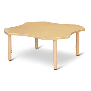 Jonti-Craft® Purpose+ Four Leaf Table, 48" W x 48" D