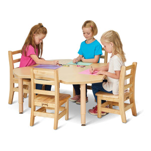 Jonti-Craft® Purpose+ Four Leaf Table, 48" W x 48" D