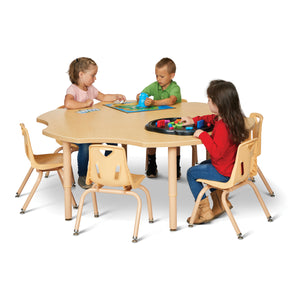 Jonti-Craft® Purpose+ Six Leaf Table, 60" W x 57-1/2" D