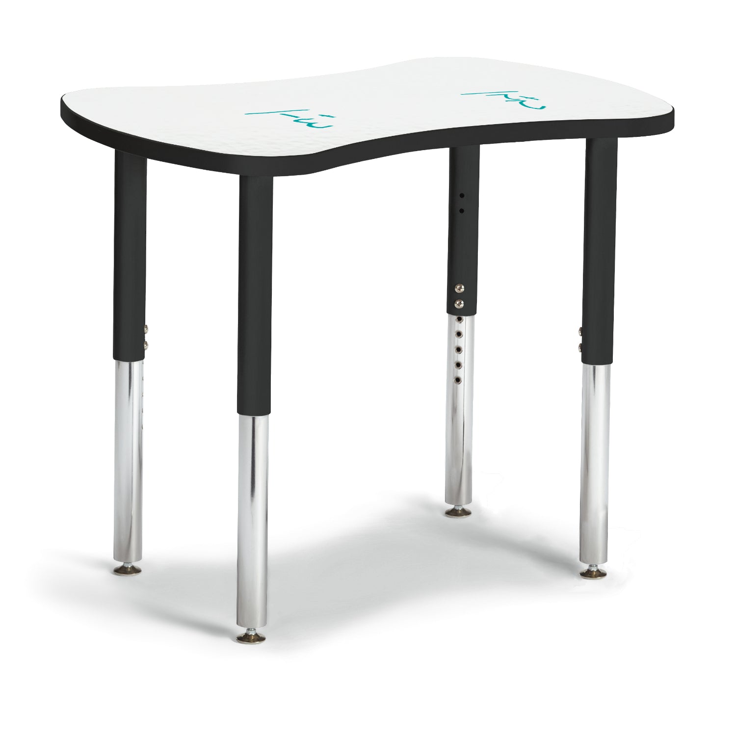 Jonti-Craft® Berries® Dry Erase Collaborative Bowtie Table, 24" x 35", Dry Erase Top with Black Edge and Legs