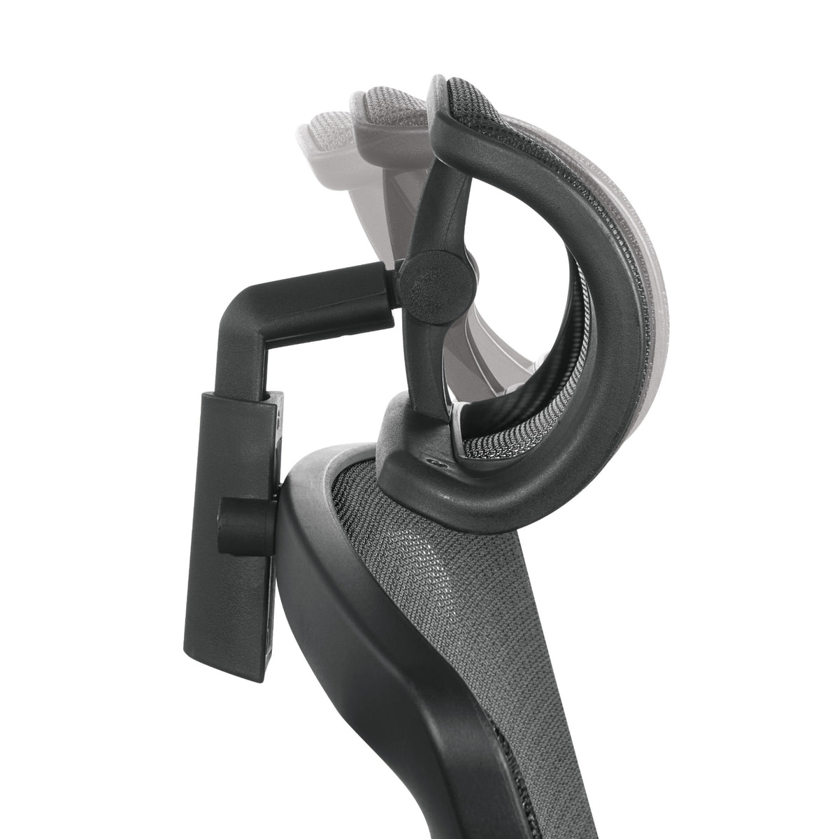 Black Vertical Matrix Back and Black Fabric Seat Manager's Chair w/Height Adjustable Back, Self-Adjusting Lumbar Support, Height Adjustable Arms, 2-Way Adjustable Headrest, & Black Nylon Base