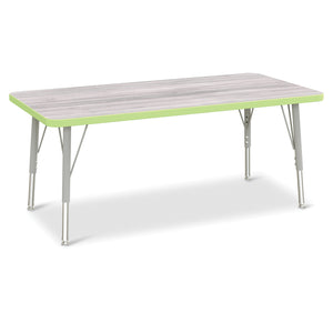 Jonti-Craft® Berries® Adjustable Height Activity Table, Rectangle, 24" x 48"