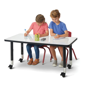 Jonti-Craft® Berries® Dry Erase Mobile Activity Table, Rectangle, 48" W x 24" D