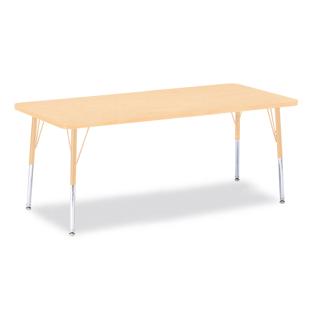 Jonti-Craft® Berries® Adjustable Height Activity Table, Rectangle, 30" x 72"