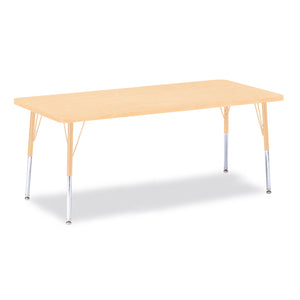 Jonti-Craft® Berries® Adjustable Height Activity Table, Rectangle, 30" x 72"