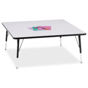 Jonti-Craft® Berries® Adjustable Height Activity Table, 48" x 48" Square