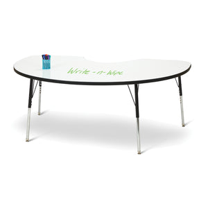 Jonti-Craft® Berries® Dry Erase Standard Activity Table, Kidney, 72" W x 48" D