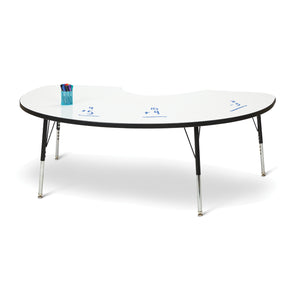 Jonti-Craft® Berries® Dry Erase Standard Activity Table, Kidney, 72" W x 48" D