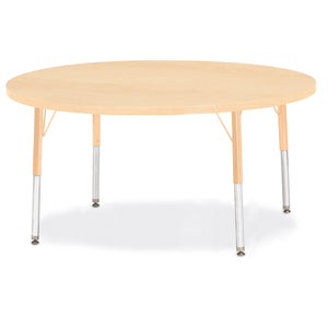 Jonti-Craft® Berries® Adjustable Height Activity Table, Round, 48" Diameter