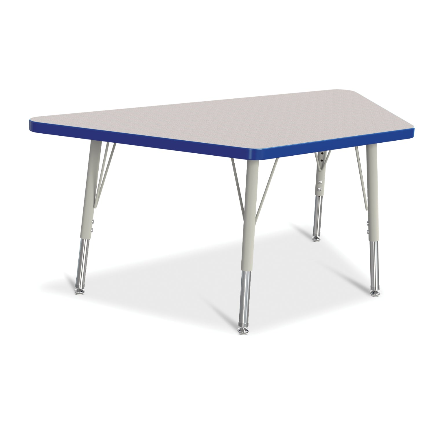 Jonti-Craft® Berries® Adjustable Height Activity Table, Trapezoid, 24" x 48"