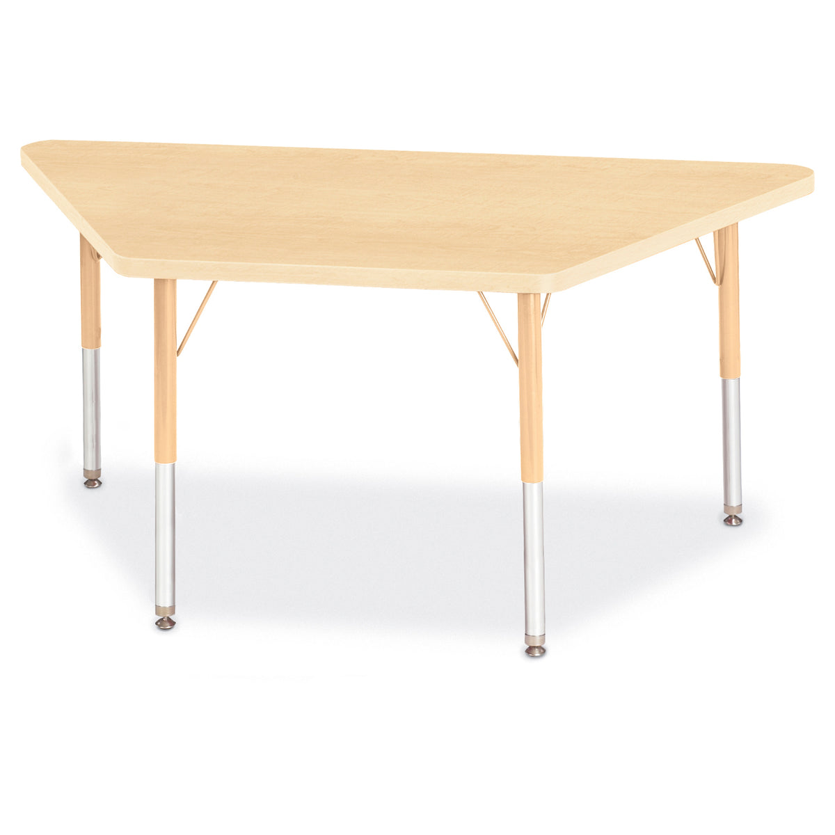 Jonti-Craft® Berries® Adjustable Height Activity Table, Trapezoid, 24" x 48"