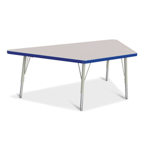 Jonti-Craft® Berries® Adjustable Height Activity Table, Trapezoid, 30" x 60"