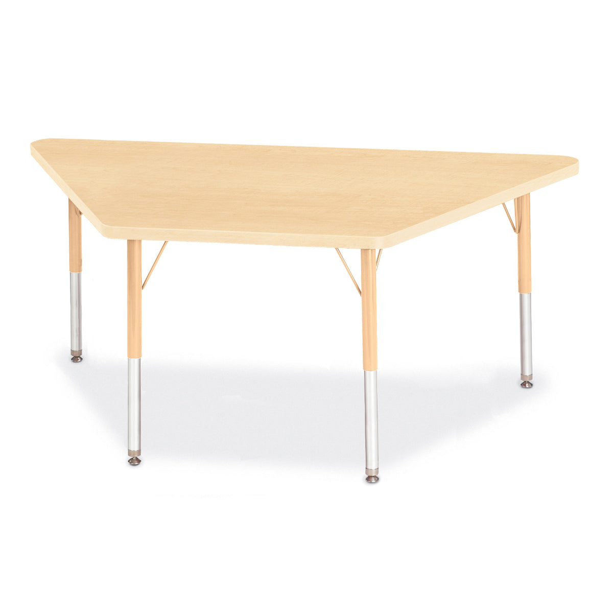 Jonti-Craft® Berries® Adjustable Height Activity Table, Trapezoid, 30" x 60"