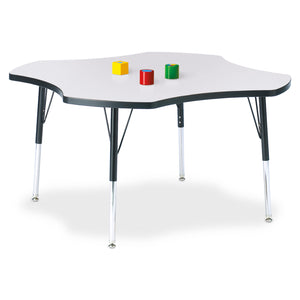 Jonti-Craft® Berries® Adjustable Height Activity Table, 48" Four Leaf